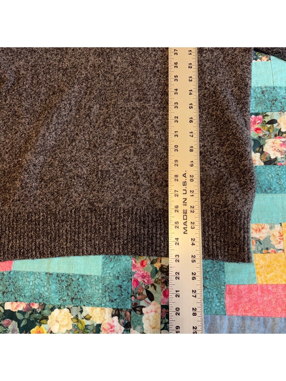 J.Crew $178 Lambs Wool Blend Men’s M marled gray long sleeve sweater - Picture 8 of 8